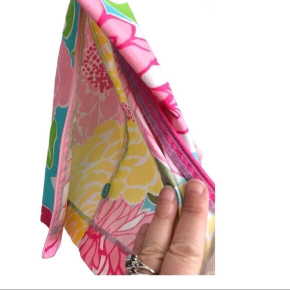 Lilly Pulitzer Floral Capris Vintage 1990s Size 4 - Picture 10 of 15